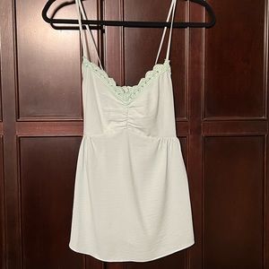 Naked Zebra Crochet Tank Top - Color Mint Green Size Small NWT
